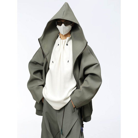 Maillard Niche Wide Hooded Jacket - Stylish Trench Coat for Every Season - Buy Center