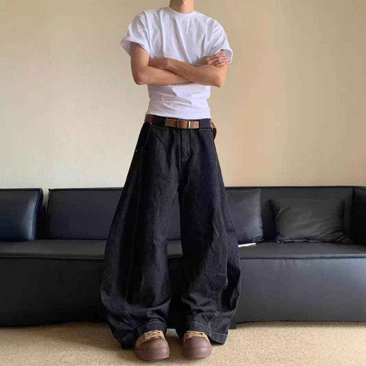 Buycenter Fashion Wide Leg Jeans - Comfortable Mid Waist for All Sizes