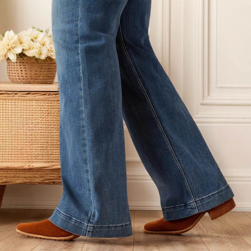 Women's American-Style Skinny Jeans - Slimming Navy Casual Pants 2025 - Buy Center