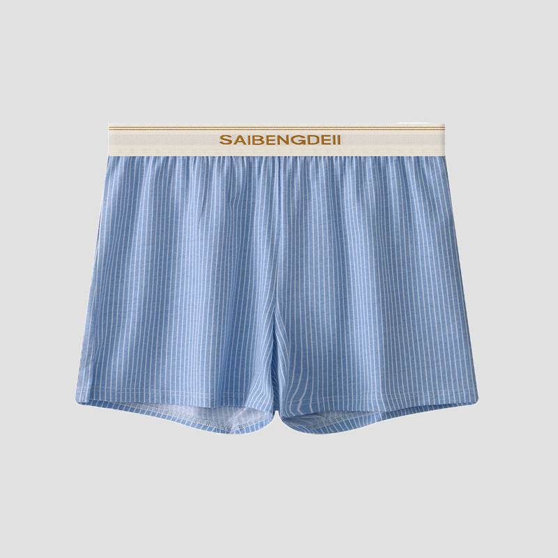 Men's Plus Size Cotton Stripes Boxer - Breathable & Comfortable Essential - Buy Center