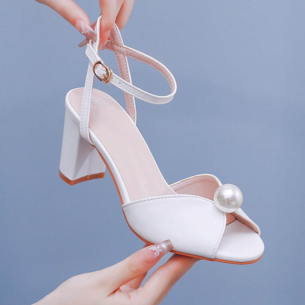Buycenter Chunky Heel Sandals - Trendy Peep Toe Design for Women - Buy Center