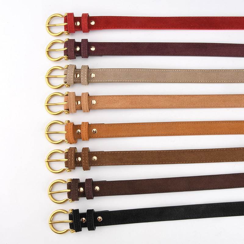Stylish Girls' Retro Leather Belt - Trendy Fashion Accessory 2025 - Buy Center