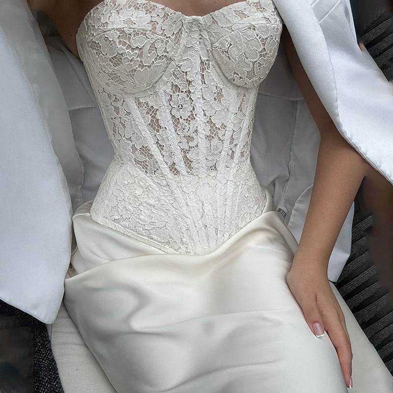 Autumn Elegant Lace Fishbone Dress Suit - Slim Fit & Stylish Design - Buy Center