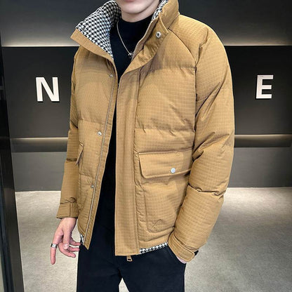 Thickened Cotton Jacket - Stylish Stand Collar Coat for All Seasons - Buy Center