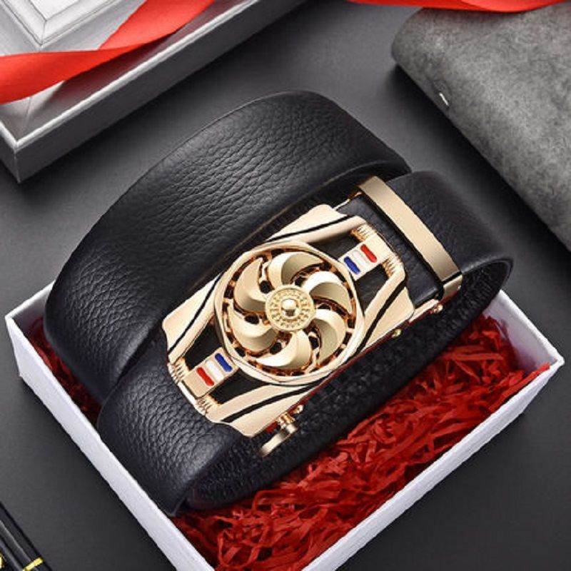 Good Luck Coming Men's Leather Belt - Stylish Click Belt for Professionals - Buy Center