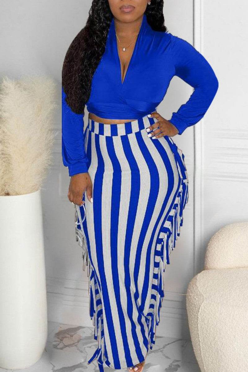 Buycenter Women's Lace-up Tassel Suit Skirt - Stylish Mid-Length Outfit - Buy Center