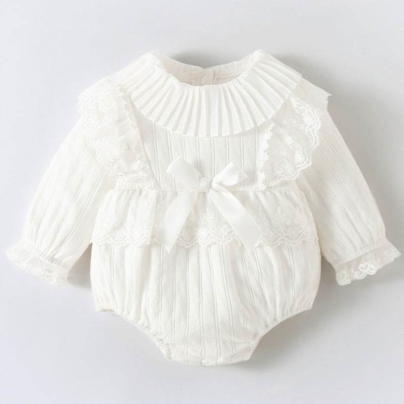 Newborn Autumn Jumpsuit - Long Sleeve Cotton Flower Girl Dress 2025 - Buy Center