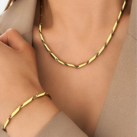Niche Design Titanium Steel Melon Seeds Necklace - Durable Stylish Jewelry - Buy Center