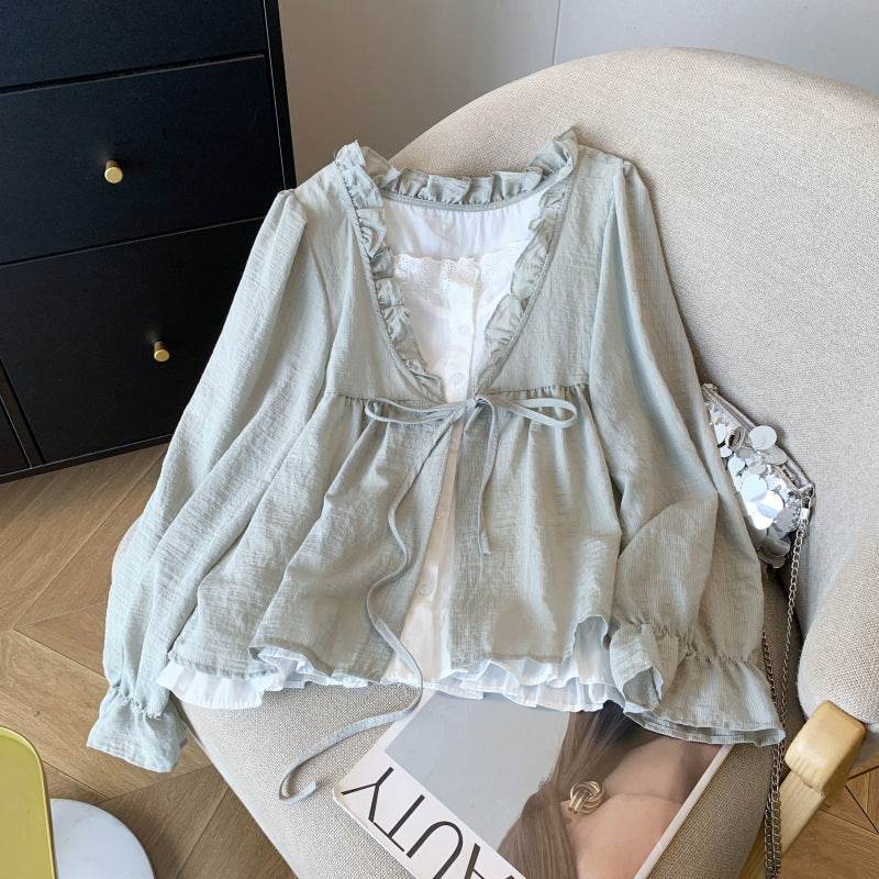 Women's Autumn Elegant Blazer Top - Stylish, Loose Fit in Black, Khaki - Buy Center
