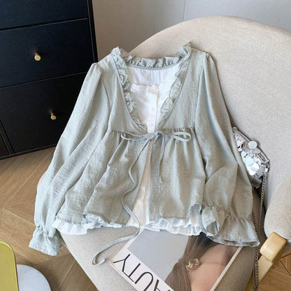 Women's Autumn Elegant Blazer Top - Stylish, Loose Fit in Black, Khaki - Buy Center