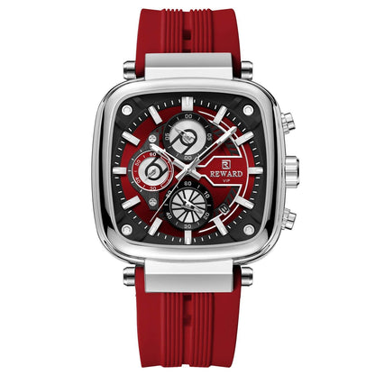 Buy Center Multi-Function Men's Sports Quartz Watch - Silicone Strap - Buy Center