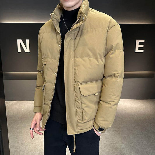 Thickened Cotton Jacket - Stylish Stand Collar Coat for All Seasons - Buy Center