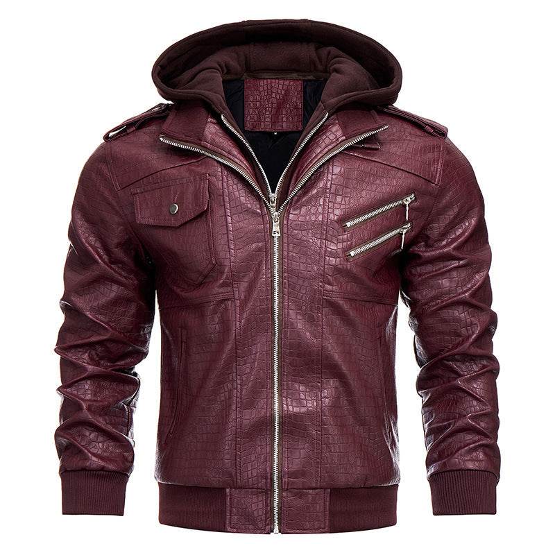 Men's PU Leather Coat - Stylish Retro Fashion Jacket for Winter 2025 - Buy Center