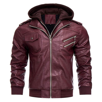 Men's PU Leather Coat - Stylish Retro Fashion Jacket for Winter 2025 - Buy Center