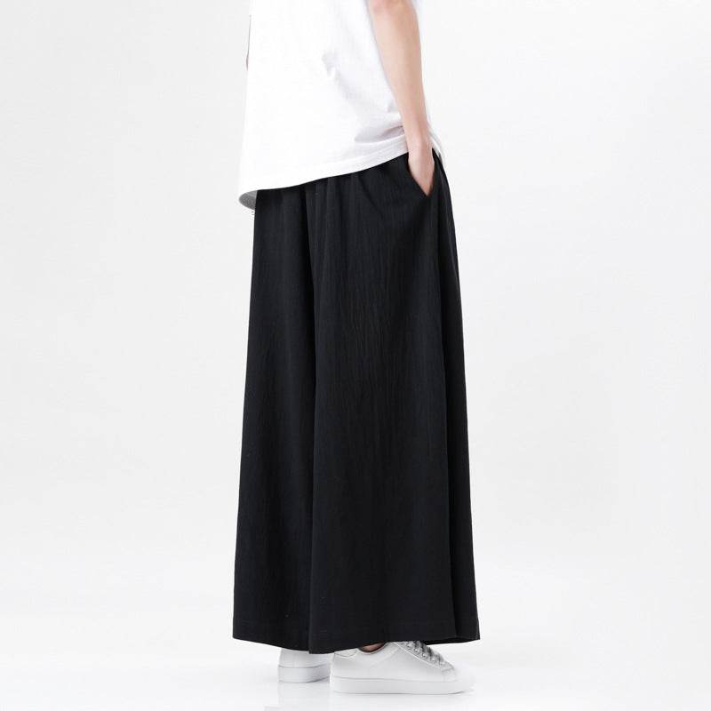 Men's Plus Size Cotton Linen Harem Trousers - Stylish Summer Comfort - Buy Center