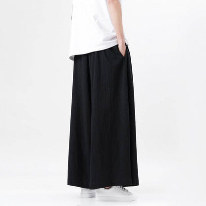Men's Plus Size Cotton Linen Harem Trousers - Stylish Summer Comfort - Buy Center