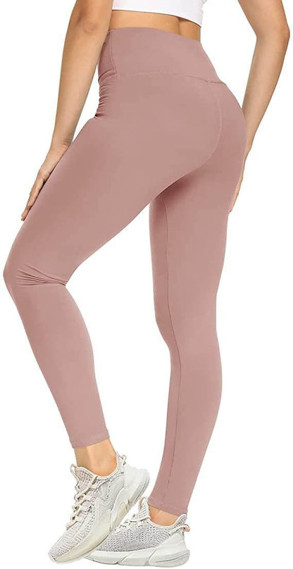 Solid Color High Waist Cropped Leggings - Stylish & Comfortable Fit - Buy Center