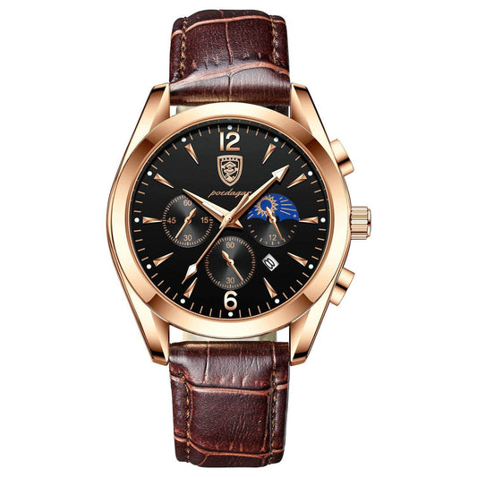 Waterproof Luminous Men's Watch - Stylish Quartz with Durable Design - Buy Center