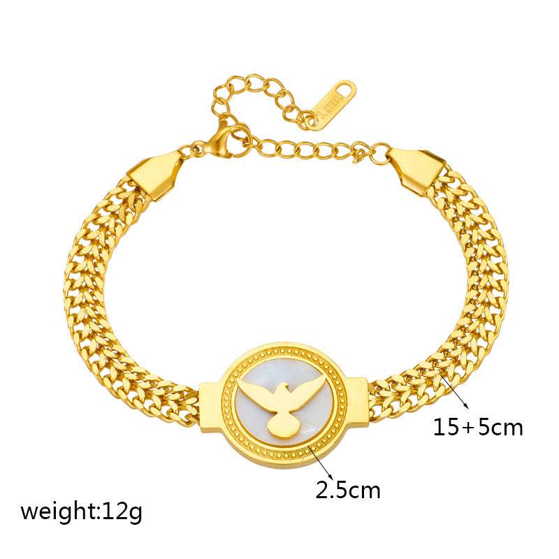 Buy Center Personalized Geometry Bracelet - Unique Bird & Sun Design - Buy Center