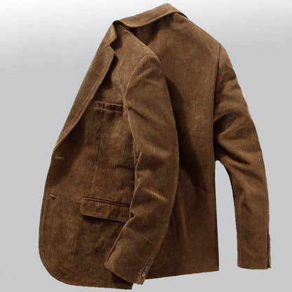 Stylish Corduroy Suit Jacket for Men - Slim Fit Autumn Business Casual - Buy Center
