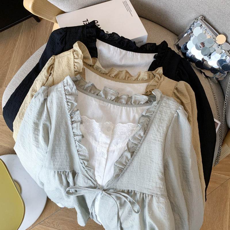 Women's Autumn Elegant Blazer Top - Stylish, Loose Fit in Black, Khaki - Buy Center