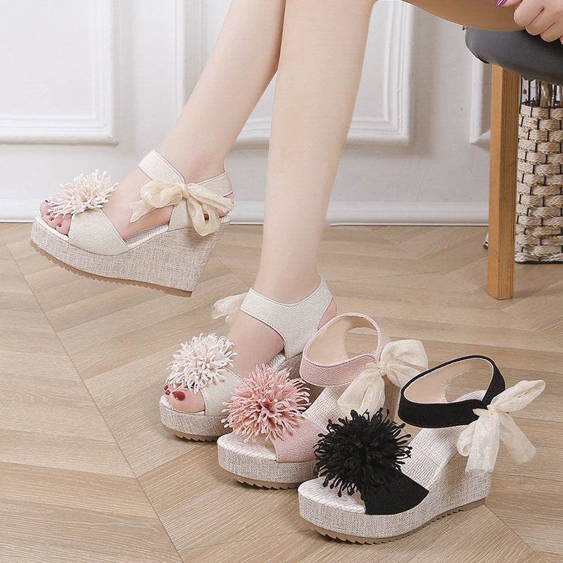 Plus Size Women's Platform Wedge Sandals - Trendy Peep Toe Style 2025 - Buy Center
