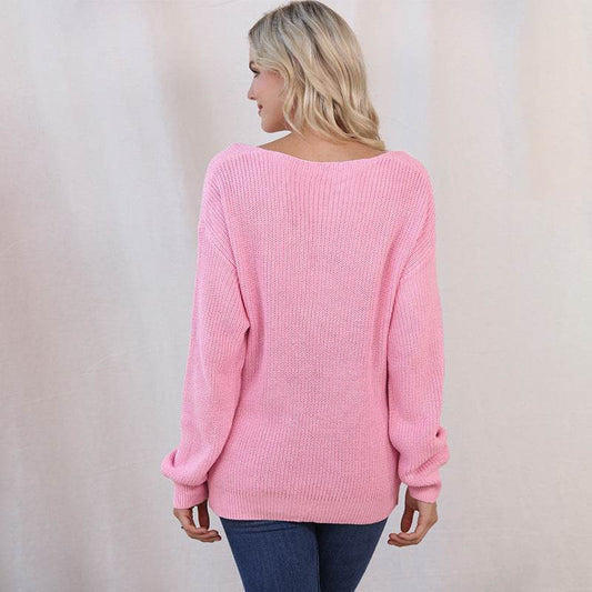 Autumn Slim Fit Women's Sweater - Trendy Long Sleeve Pullover Top - Buy Center