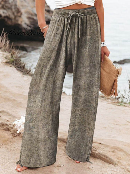 Stylish Wide-Leg Sports Trousers - Comfortable Fit in Trendy 3D Patterns - Buy Center