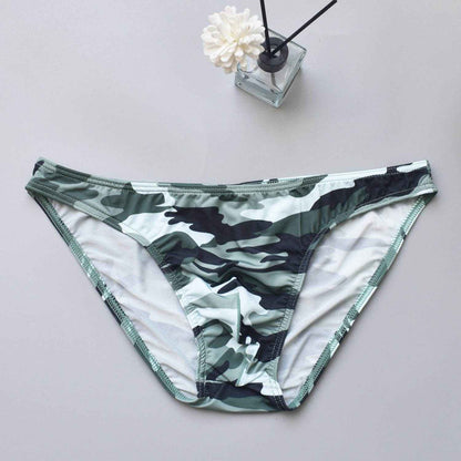 Four-Color Camouflage Men's Briefs - Quick Dry Low Waist Style 2025