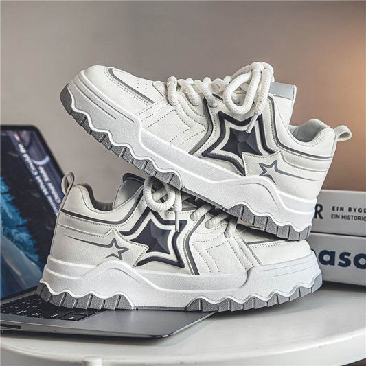 Trendy Men's Casual Shoes - Stylish Color Match with Chunky Heel Design - Buy Center