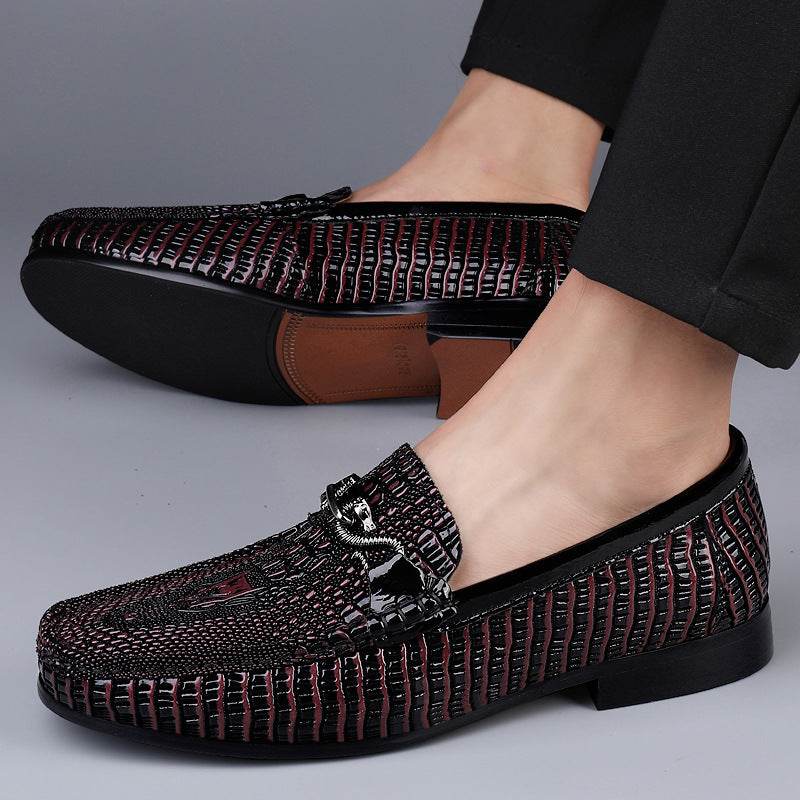 Buycenter Gommino Men's Leather Shoes - Soft Cowhide, Low Heel Design - Buy Center