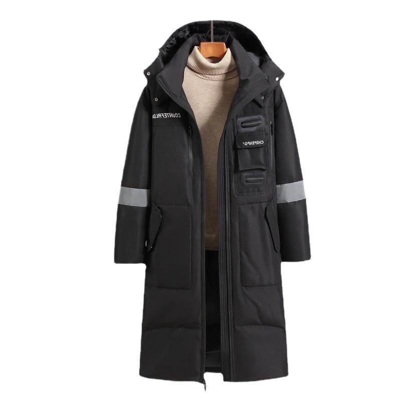Men's Cold-Proof Down Jacket - Stylish, Below-Knee Winter Outerwear - Buy Center