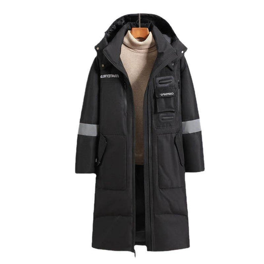 Men's Cold-Proof Down Jacket - Stylish, Below-Knee Winter Outerwear - Buy Center