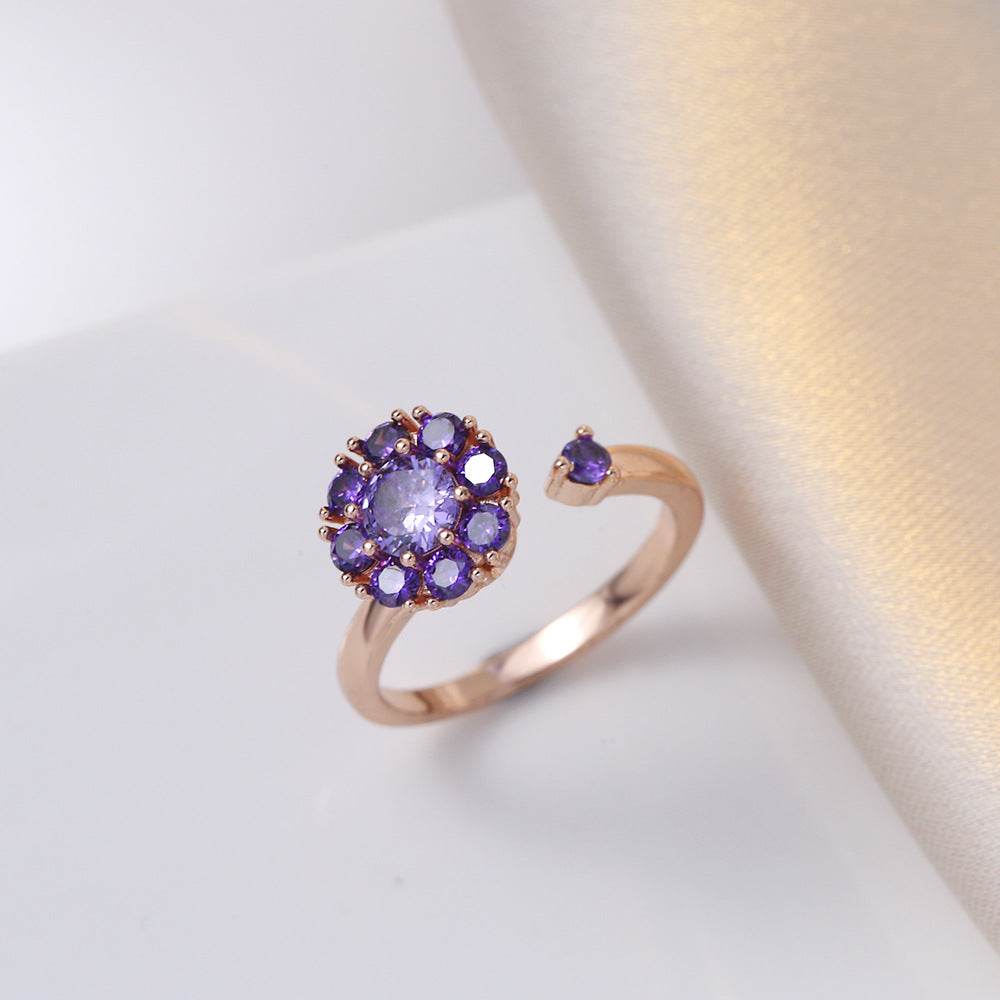 Buy Center Fully Jeweled Loving Heart Ring - Unique Temperamental Style - Buy Center