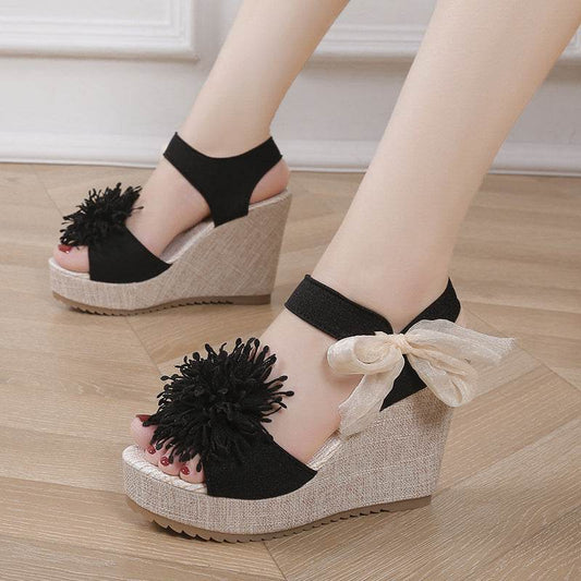 Plus Size Women's Platform Wedge Sandals - Trendy Peep Toe Style 2025 - Buy Center