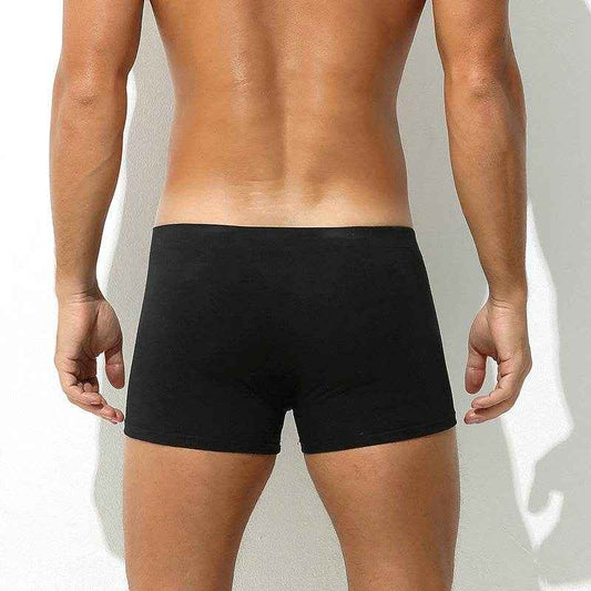 Men's Low Waist Boxers - Breathable Modal Underwear in Trendy Colors