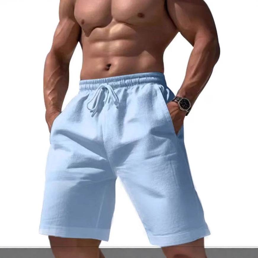 Season Loose Linen Cotton Shorts - Stylish Casual Summer Fit for Men - Buy Center