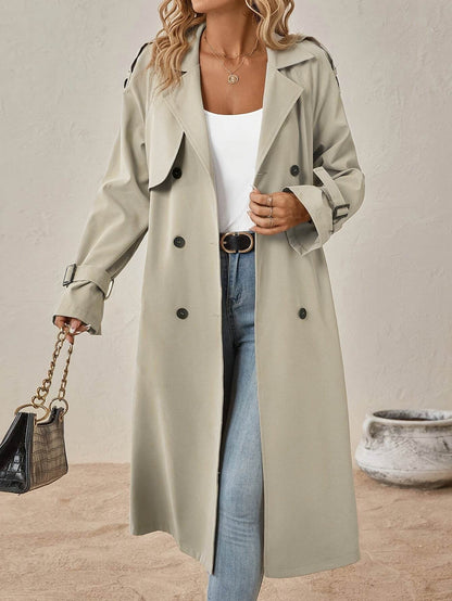 European Style Belt Trench Coat for Women - Sophisticated Fall Fashion 2025 - Buy Center