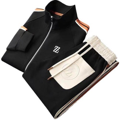 Men's Stand Collar Sportswear Suit - Stylish Coat & Trousers Set 2025 - Buy Center