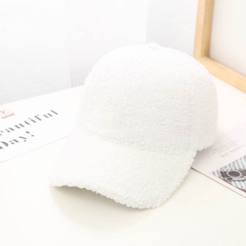 Korean Style Lambswool Baseball Cap - Elegant Fit for Women 2025 - Buy Center