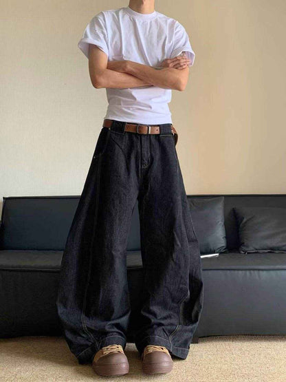 Buycenter Fashion Wide Leg Jeans - Comfortable Mid Waist for All Sizes