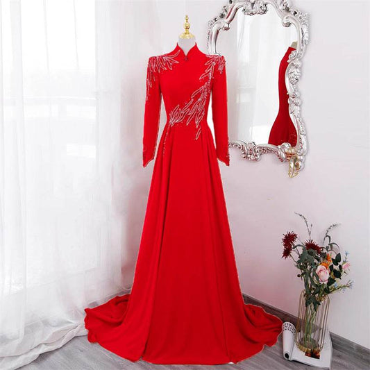 Elegant Long Sleeve Party Dress - Stylish Evening Wear for Women - Buy Center