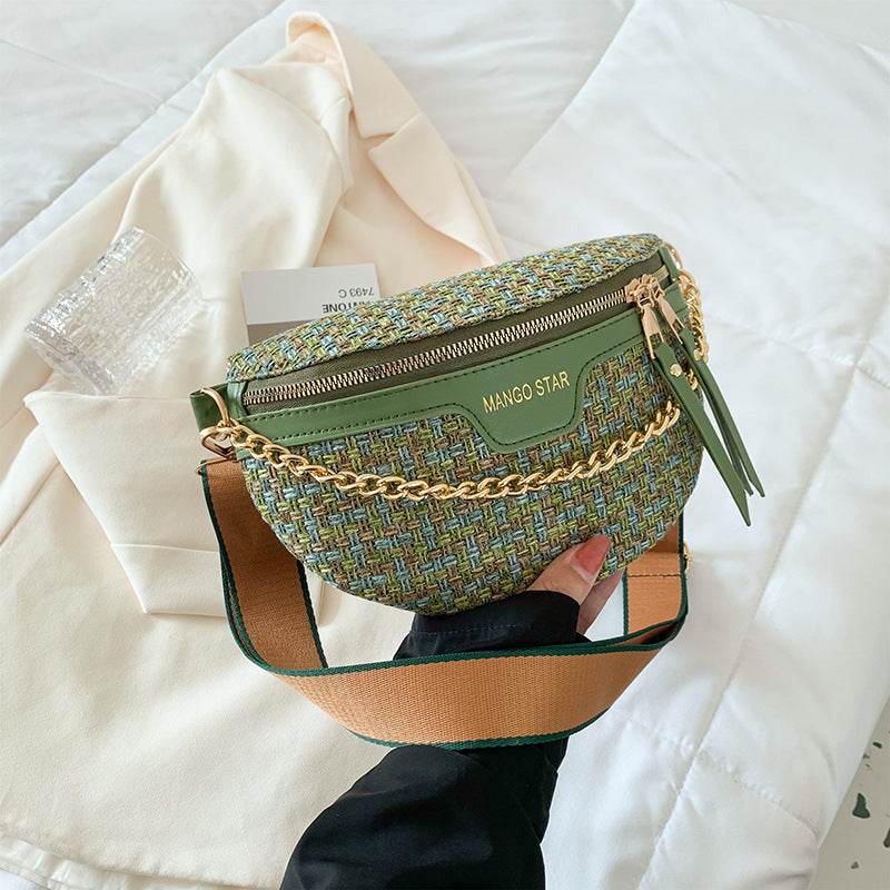 Buycenter Women's Fashion Shoulder Bag - Soft Polyester, Woven Design - Buy Center