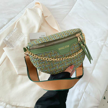 Buycenter Women's Fashion Shoulder Bag - Soft Polyester, Woven Design - Buy Center
