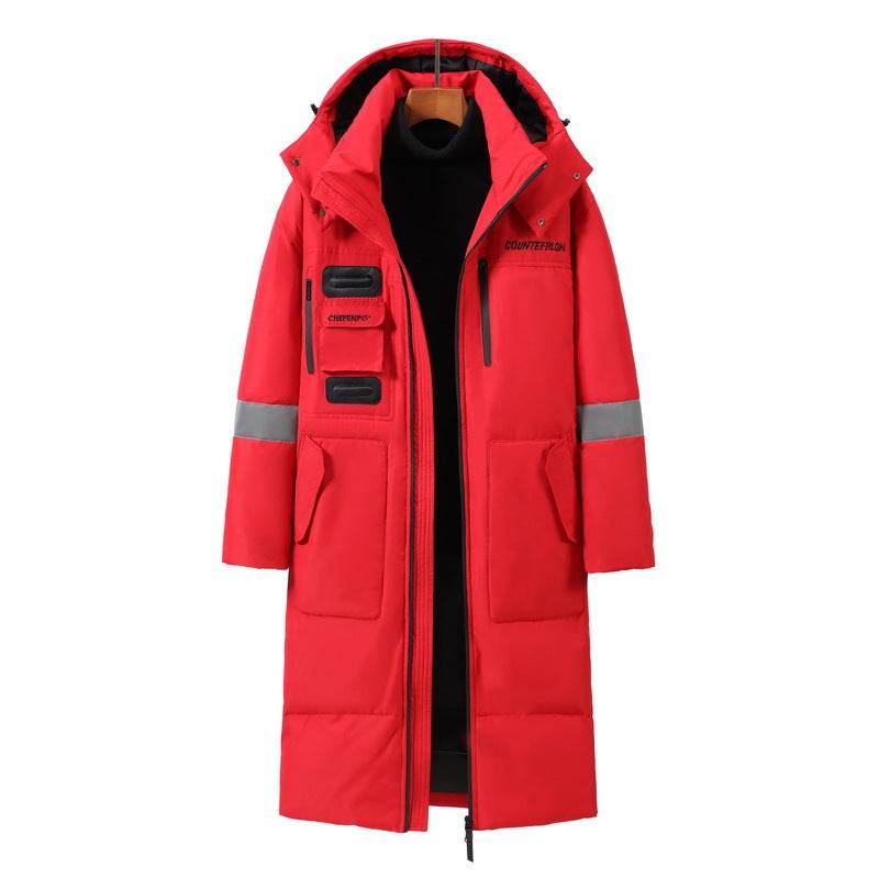 Men's Cold-Proof Down Jacket - Stylish, Below-Knee Winter Outerwear - Buy Center
