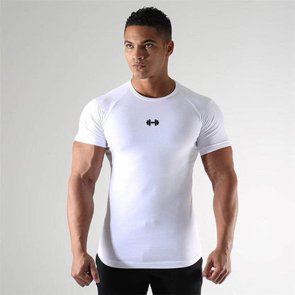 Slim Fit Short Sleeve Sports Shirt - High Elasticity & Breathable Design - Buy Center