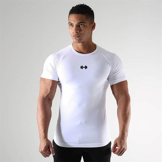 Slim Fit Short Sleeve Sports Shirt - High Elasticity & Breathable Design - Buy Center