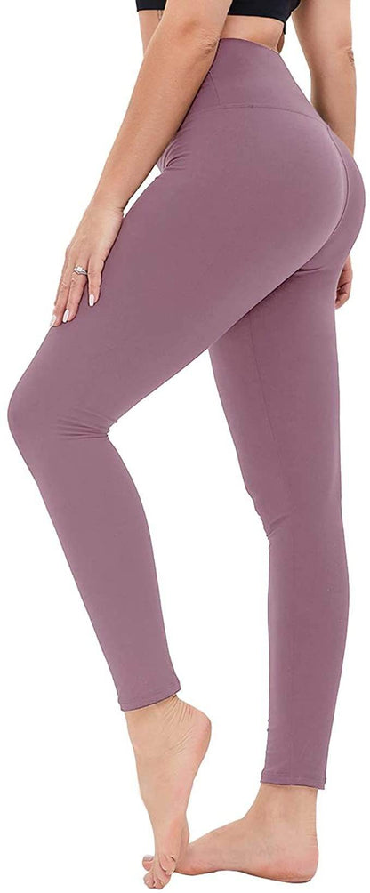 Solid Color High Waist Cropped Leggings - Stylish & Comfortable Fit - Buy Center