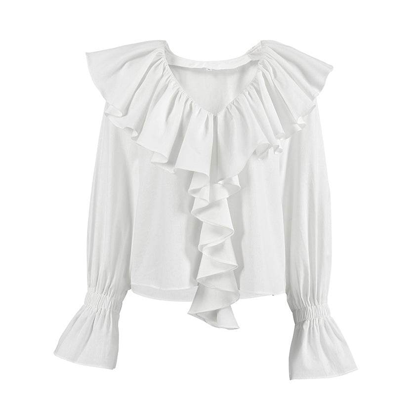 Buycenter Women's Casual Cotton Linen Blazer - All-match White Top - Buy Center