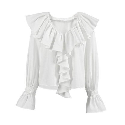Buycenter Women's Casual Cotton Linen Blazer - All-match White Top - Buy Center